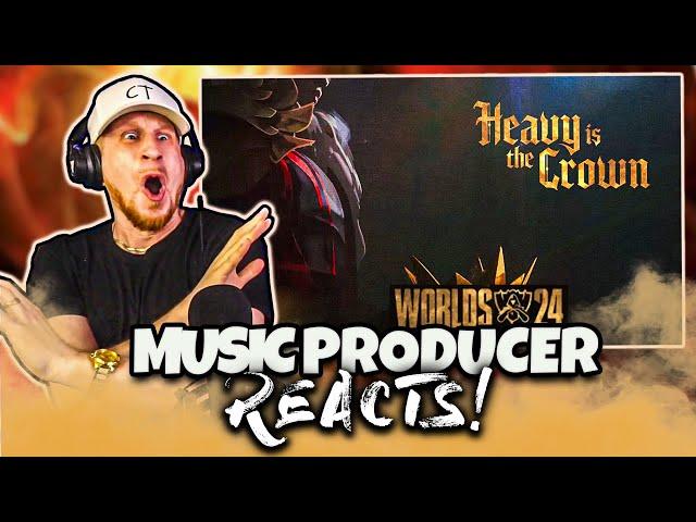 Music Producer REACTS to HEAVY IS THE CROWN  Linkin Park | League of Legends WORLDS 2024 ANTHEM 