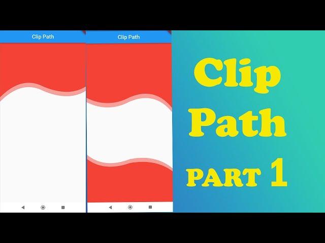 2- كورس شامل يتضمن جميع جوانب Flutter - (كيفية عمل المنحنيات clip path | CustomClipper)