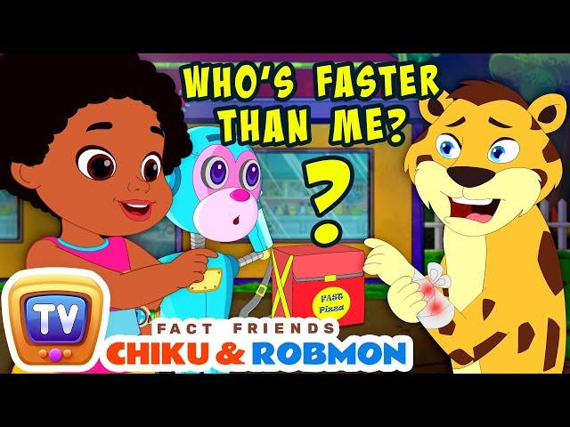 Fact Friends Chiku & Robmon S1E2 - Who's the fastest? - Fun Facts For Kids - ChuChu TV Storytime