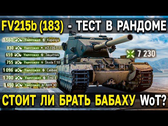 Обзор FV215b (183) - Королева ваншотов  Стоит ли брать бабаху на аукционе World of Tanks 2023