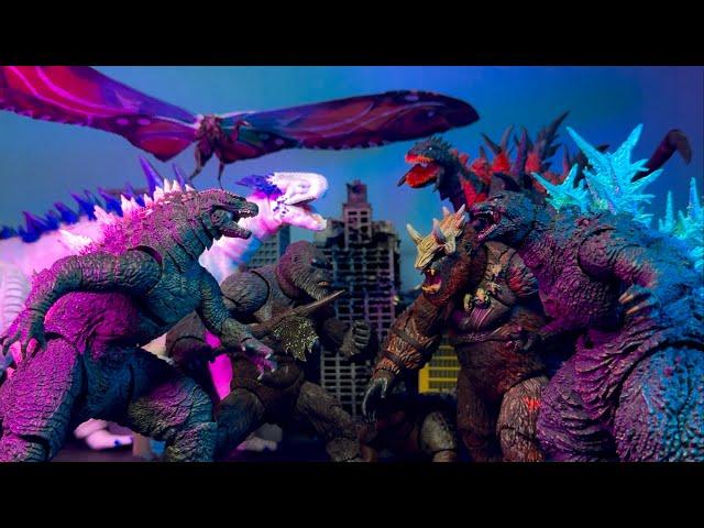 Evolved Godzilla vs battle beast vs minus one vs shimo vs Kong vs shin Godzilla vs skar king