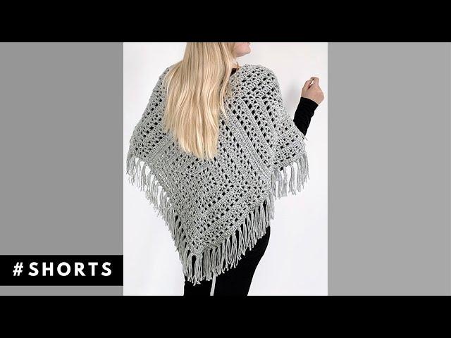 Easy crochet poncho for beginners