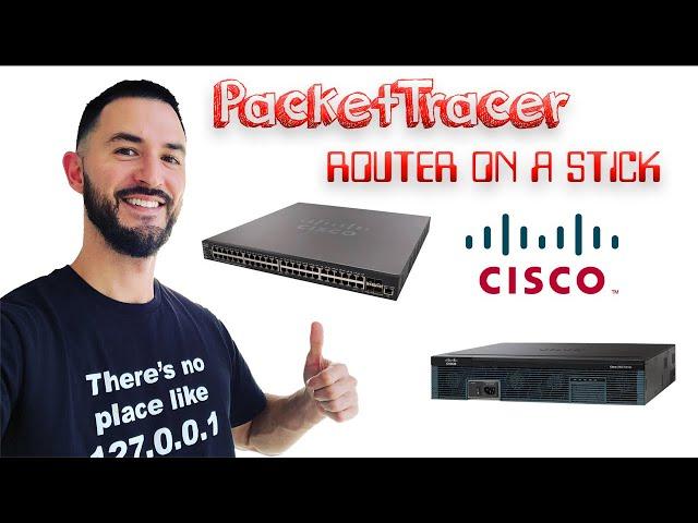 How to setup Router-on-a-Stick - Basic Tutorial - Cisco Packet Tracer - 2022