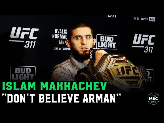 Islam Makhachev: “Don’t believe what Arman Tsarukyan says” about secret technique