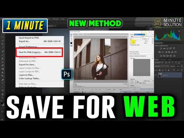 How to save for web in photoshop 2024