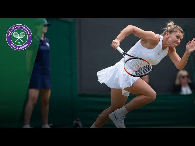 Simona Halep vs Saisai Zhang 2R Highlights | Wimbledon 2018