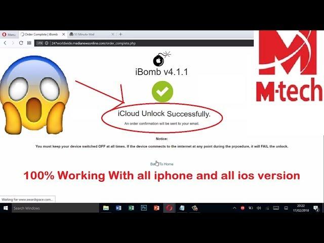 Ios 13.2 bypass icloud activation lock using iBomb tool 100% working latest 2018 on all iphone