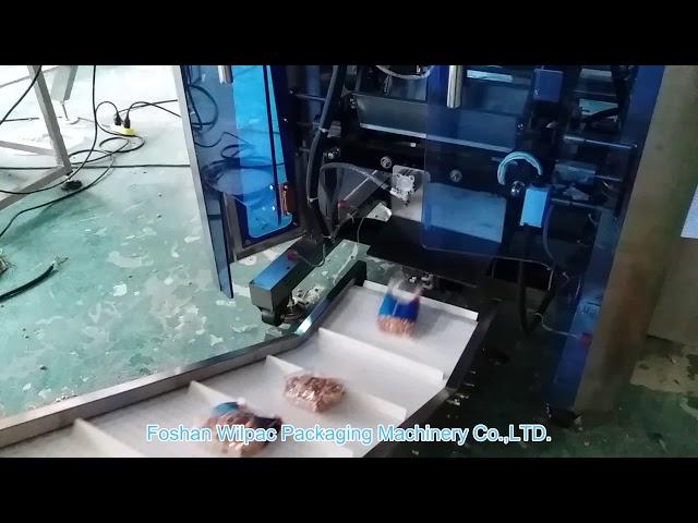 peanuts gusset bag full automatic weighing filling sealing packing system from Wilpac