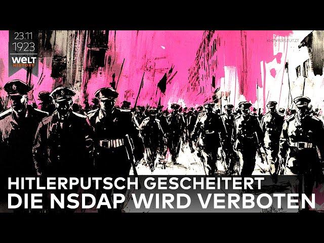 23. November 1923: NSDAP-Verbot nach gescheitertem Hitlerputsch in München