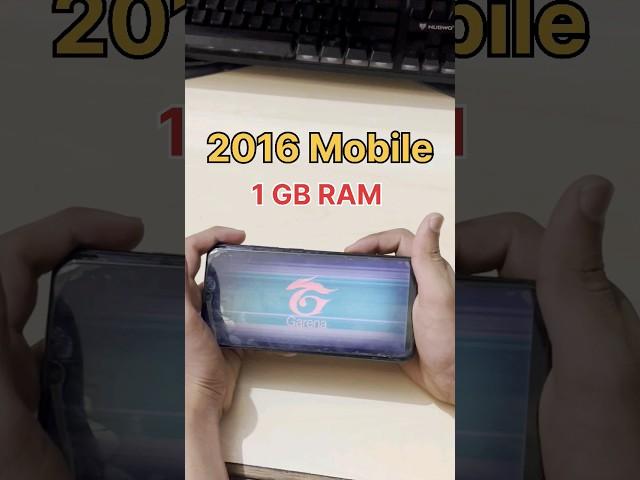 1 GB RAM   2016 Mobile - FREEFIRE TEST #freefire #1gbram #2gbram #iphone15 #pocox6pro #shorts