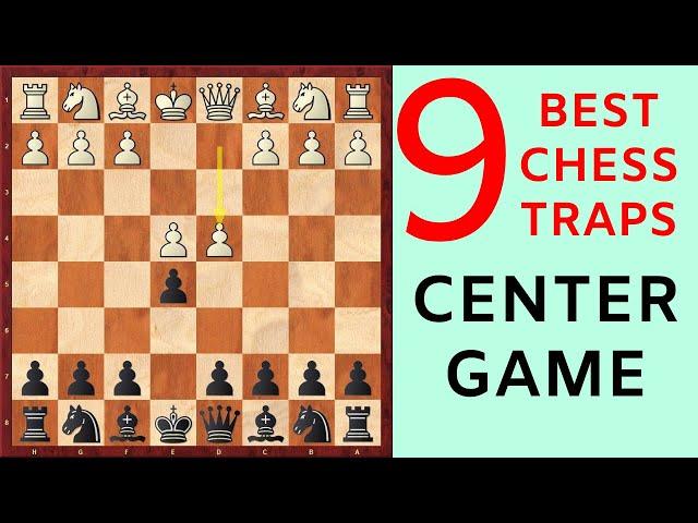 9 Chess Opening Traps in the Center Game [for Black]