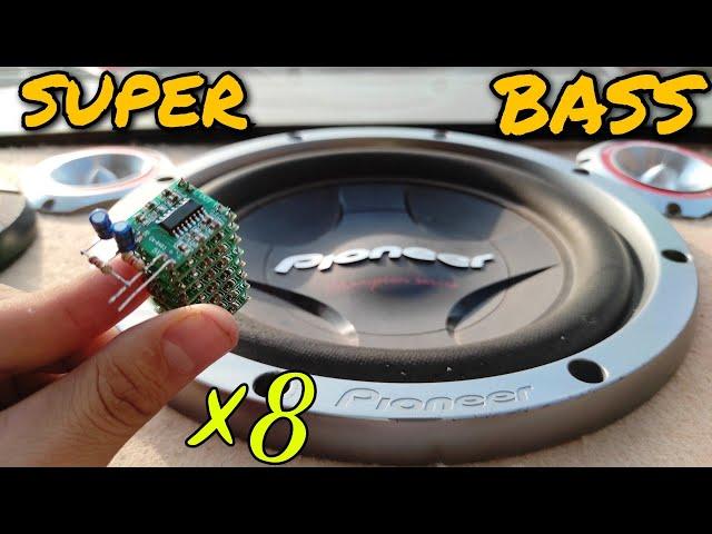 Super Bass Stereo audio Amplifier using PAM8403 | pam8403 5v amplifier bass