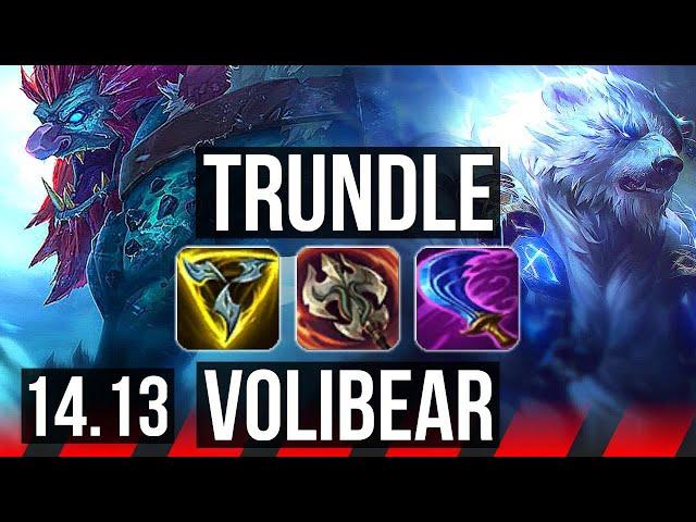 TRUNDLE vs VOLIBEAR (TOP) | 8/1/2, 6 solo kills | EUW Master | 14.13