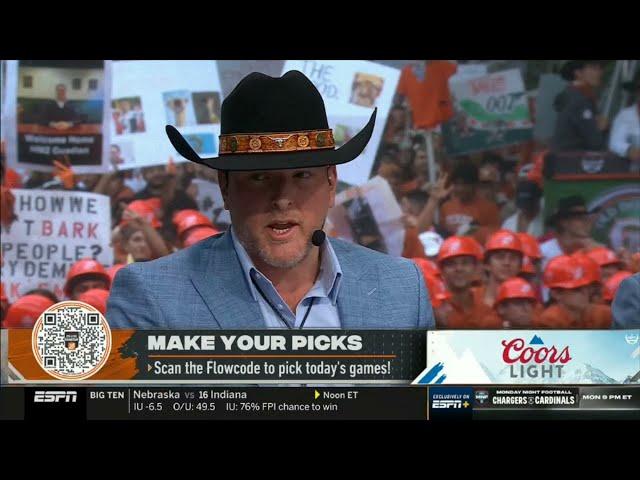 College Gameday | Pat McAfee makes his pick for Week 8: Alabama vs. Tennessee; Miami vs. Louisville