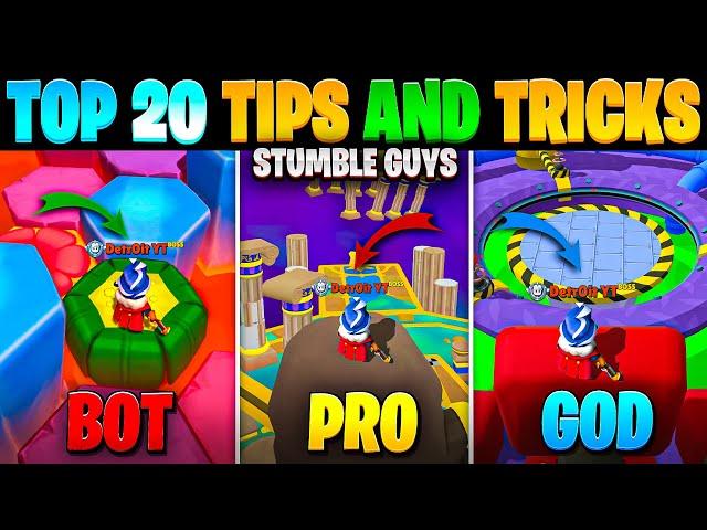 Top 20 Tips & Tricks in Stumble Guys | Ultimate Guide to Become a Pro