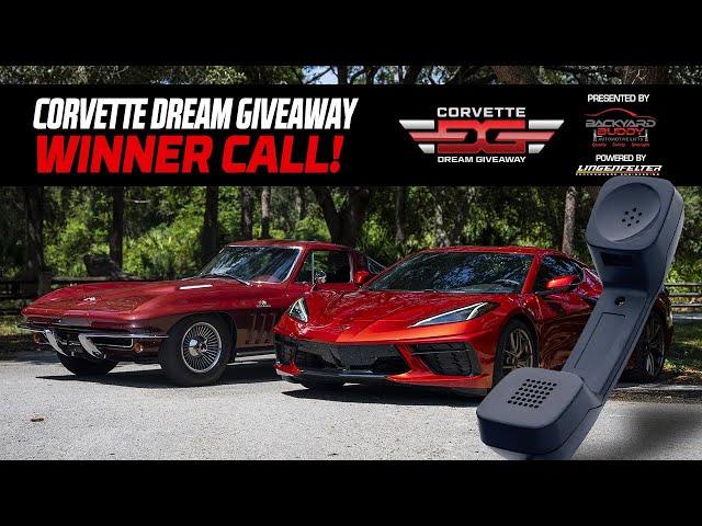 2022 Corvette Dream Giveaway Winner's Call! This lucky guy won two Corvettes in Dream Giveaway !