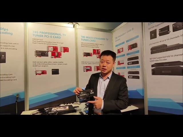 TBS6916 DVB-S2X/S2/S Hexadeca Tuner Card is first showed in IBC2023