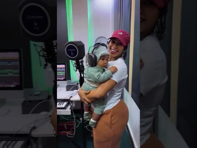 Sheebah in studio with Amir on mother's Day  #shorts