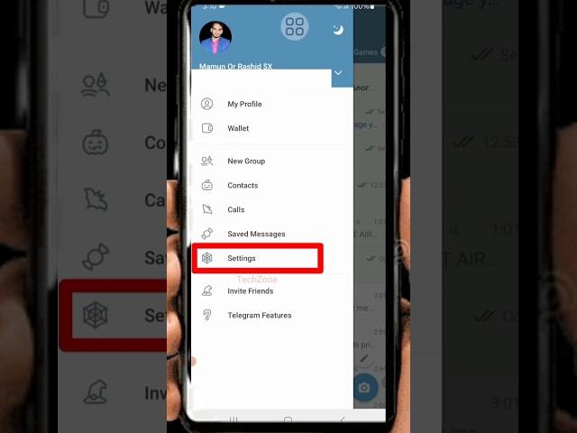 How to set auto delete message in telegram #shorts