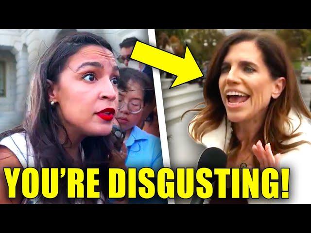 AOC SNAPS, CRUSHES MAGA Republican RIGHT IN FRONT OF REPORTERS!