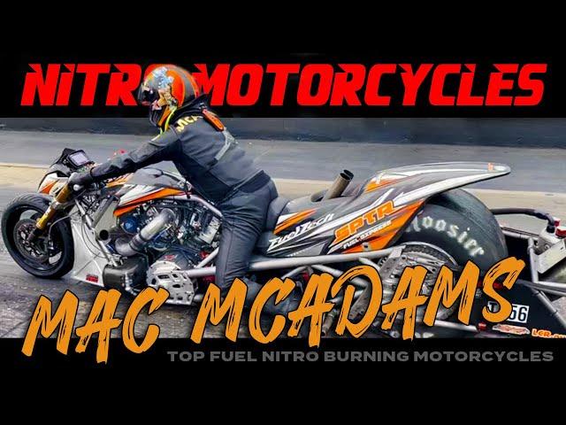 Mac McAdams  First Hit on a Top Fuel Motorcycle!