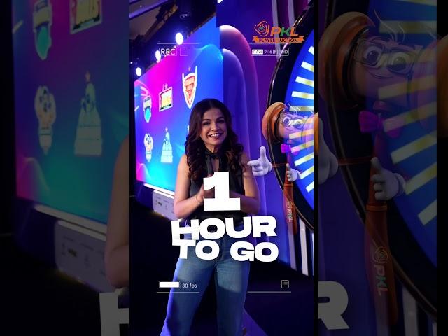 1 Hour to go for the #pklauctionblockbuster to start | Pro Kabaddi League #shorts