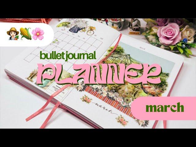 оформление ежедневника на март 2025 · bullet journal · plan with me