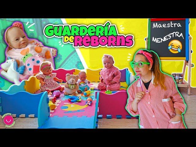 Guardería para bebés REBORN con la Maestra MENESTRA - Lindea, Ben, Anuk, Neala y Darwin