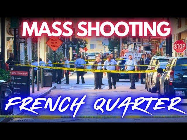 MASS SHOOTING! French Quarter. 4 SHOT. New Orleans. LIVE.