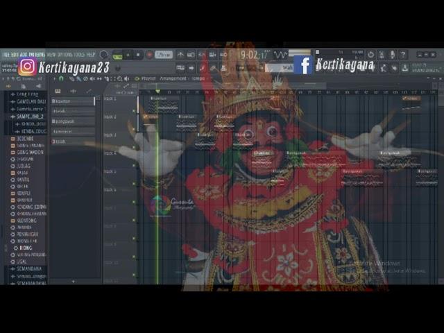 Iringan tari jauk keras untuk latihan mekendang, FL Studio Gamelan Bali 2021.