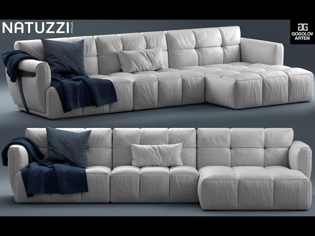 №14. Моделирование дивана "Herman NATUZZI ITALIA" в 3d max и marvelous designer