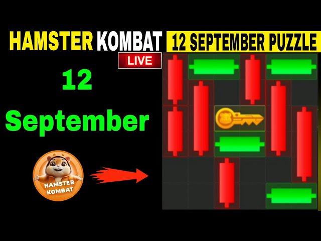 12 September Daily Key Puzzle Solve In Hamster Kombat | Hamster Kombat Puzzle Solve & Minigames