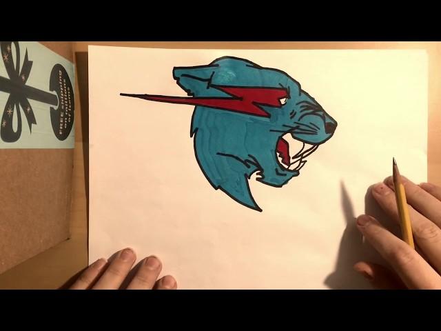 How to draw the Mr Beast logo