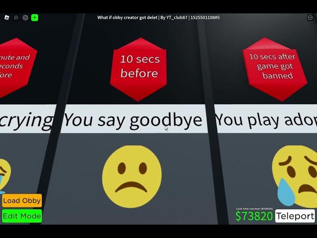 Timeline : What if obby creator got banned forever? | Roblox Obby creator |