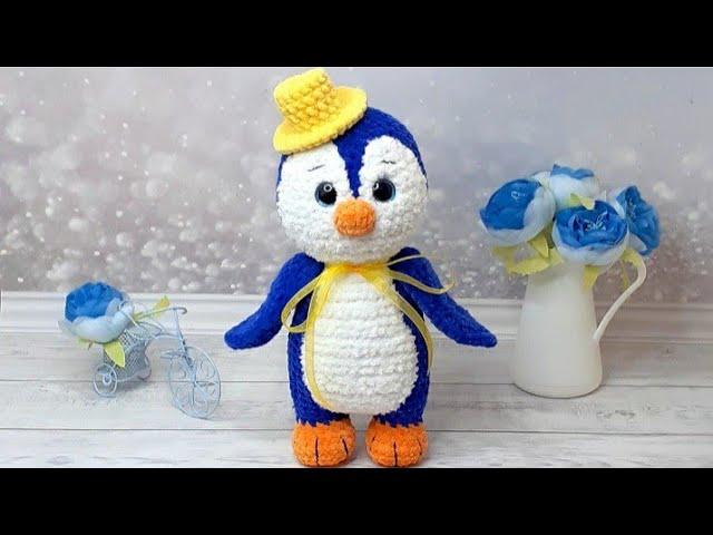 МК ПИНГВИН КРЮЧКОМ  1-Я ЧАСТЬ CROCHET PENGUIN PATTERN  1ST PART