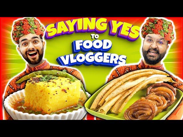 Saying YES to Food Vloggers For 24 Hours  GUJARAT EDITION