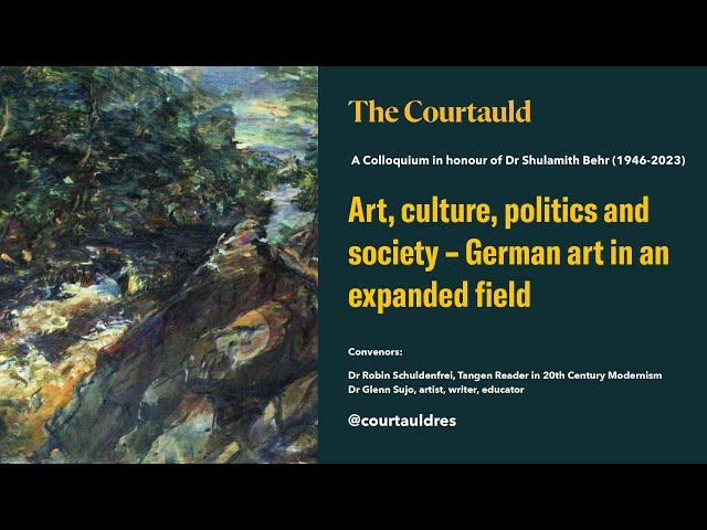 Art, culture, politics and society – German art in an expanded field