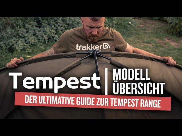 Übersicht Tempest Range 2022 & 2023 | Bivvies und Brollies zum Karpfenangeln | Angelzelt