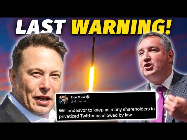 Elon Musk SpaceX Just Got A Shocking Warning from Dmitry Rogozin!