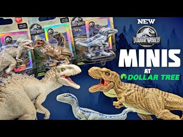 BRAND NEW MINIS AT DOLLAR TREE! Jurassic World Minis from Just Play Review!! Indominus! T rex!