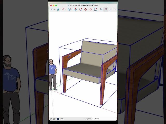 Escalar un modelo en SKETCHUP a una medida específica