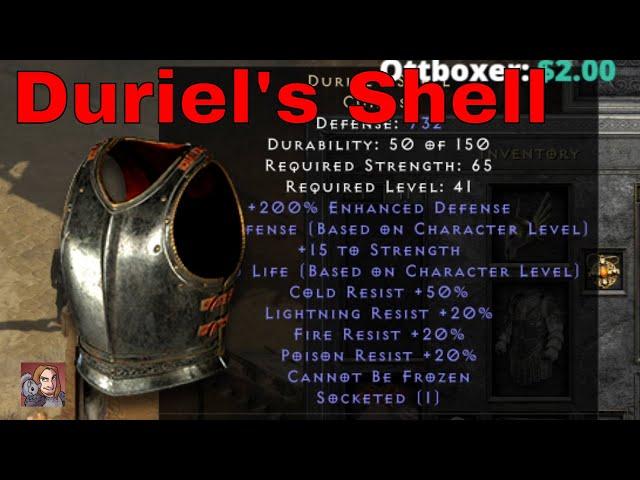 D2R Unique Items - Duriel's Shell (Cuirass)