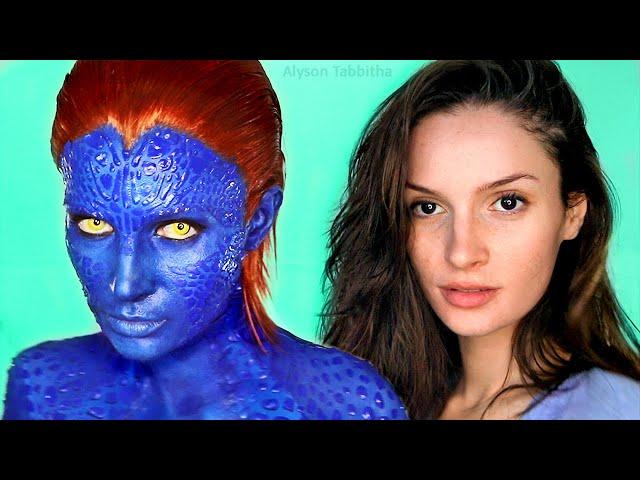 Mystique  (X-Men) Makeup Transformation - Cosplay Tutorial