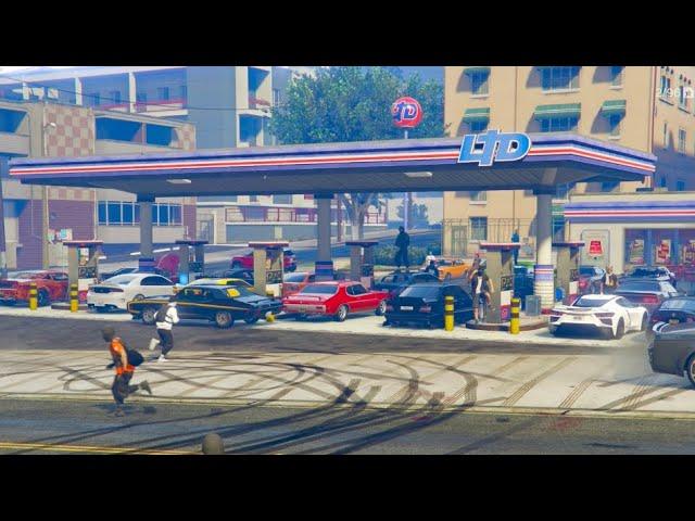 Gas Startions Takeovers On Every Block In GTA️