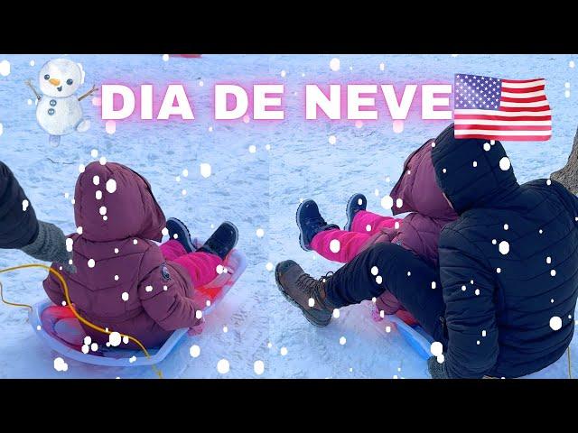 DIA DE NEVE AQUI NOS EUA