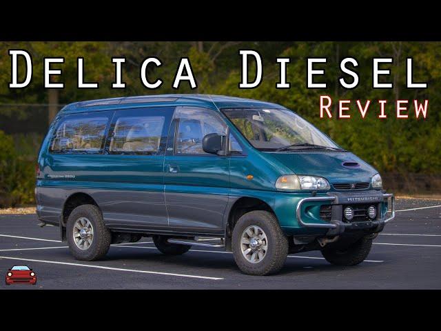 1996 Mitsubishi Delica Space Gear Diesel Review - A 3-Row Off-Road Minivan From Japan!