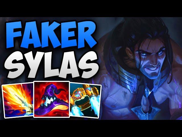 FAKER PLAYS SYLAS IN EUW CHALLENGER! | CHALLENGER SYLAS MID GAMEPLAY | Patch 14.21 S14