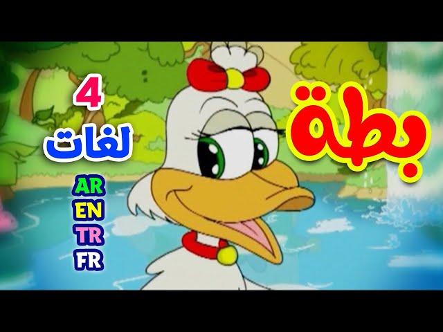 بطة باللغات الأربع ( العربية - الإنجليزية - التركية - الفرنسية ) طيور بيبي Toyor Baby