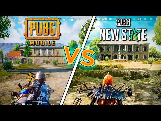 PUBG NEW STATE VS PUBG MOBILE. БОЛЬШОЕ СРАВНЕНИЕ. ГРАФИКА, ФИЗИКА, ДОНАТ И другое