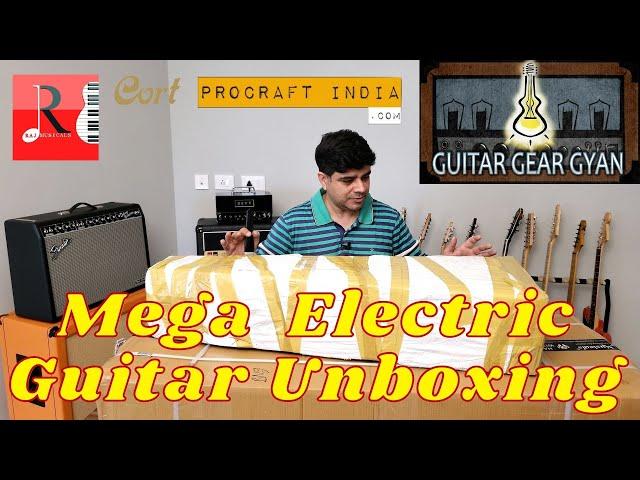 Mega Electric Guitar Unboxing From Procraft India & Raj Musicals | Strydom Magna & Cort